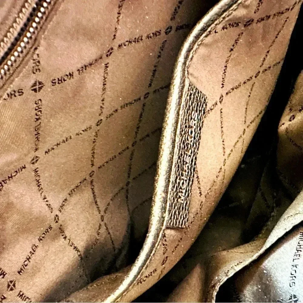 Micheal Kors Adele Large Pebbled Leather Backpack